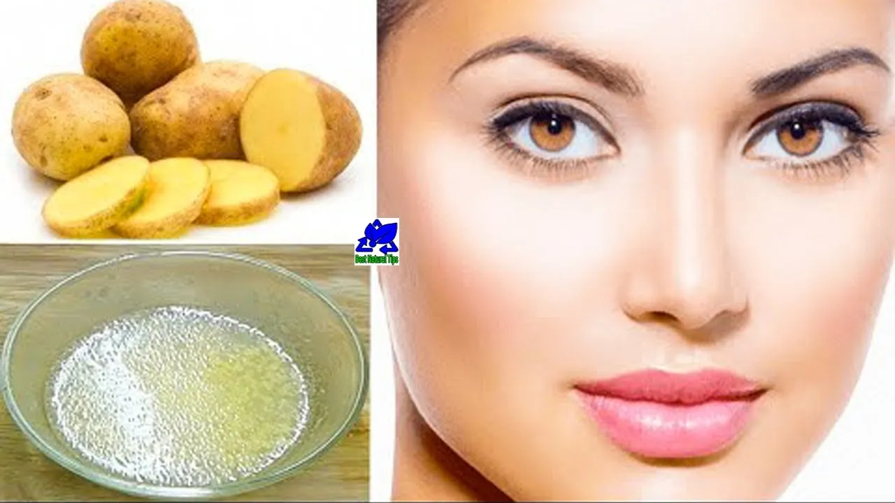 30374 glowing skin after potato treatment