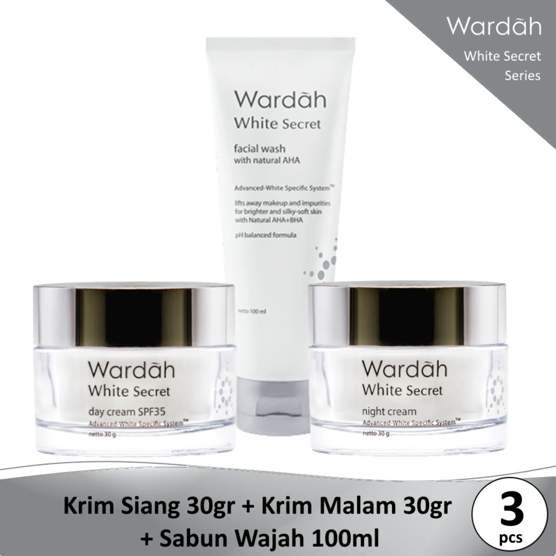 30553 wardah white secret facial wash